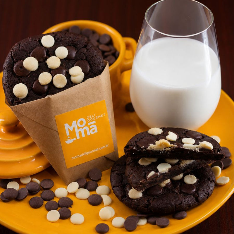 Cookie Dark Duo com Chocolate Branco e ao Leite - CONGELADO