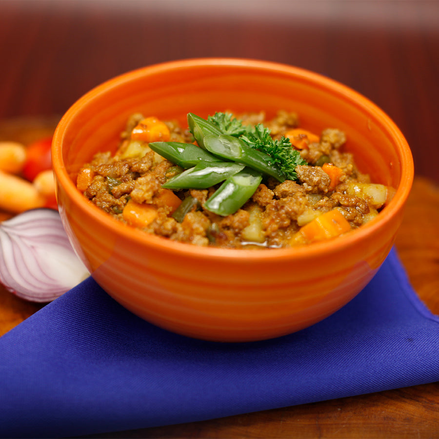 Carne Moída com Legumes