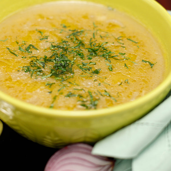 Sopa de Cebola com Caldo de Carne